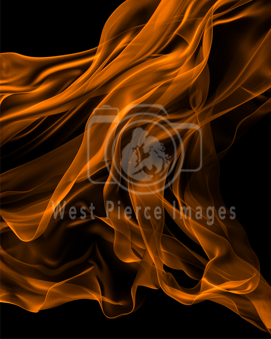 Orange Unfurled Silk