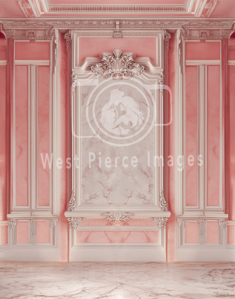 Victorian Peach Marble