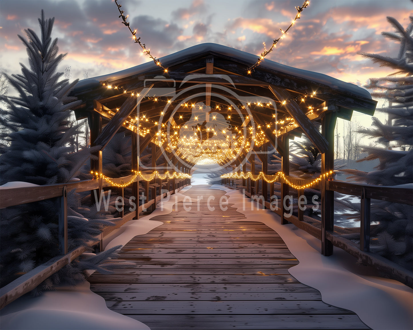 Winter Covered Bridge